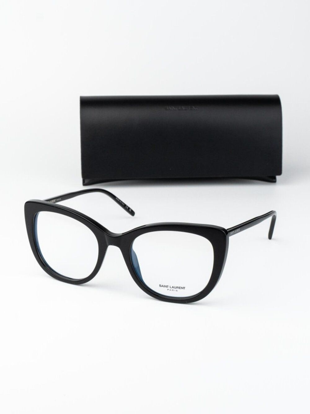 Saint Laurent Women Eyeglasses Black Cat Eye SL778 001 NEW AUTHENTIC